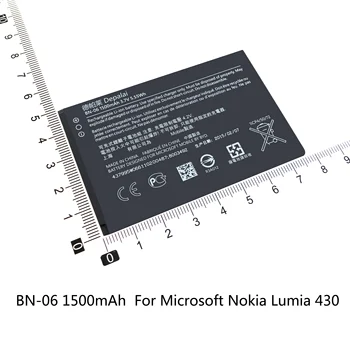 Tālrunis Battery BN-02 BN-06 BV-T5A BL-5H Nokia XL 4G RM-1061 1030 Lumia 430 730 735 738 RM1038 630 638 635 BVT5A BL5H Akumulators