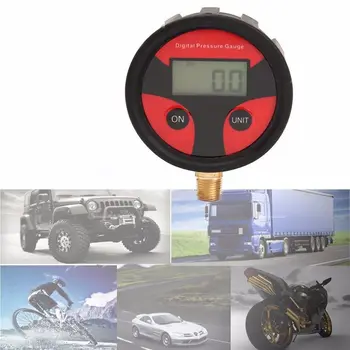 0-200PSI LCD Digitālo Riepu Riepu Gaisa Spiediena Mērītājs Motocikla Kravas Auto Velosipēdu Testeri Uzraudzības Sistēma