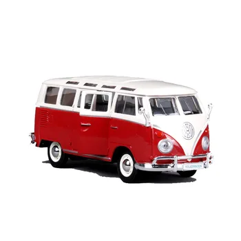 1:25 Volkswagen 1960 Van Samba Autobusu Metāla Luksusa Transportlīdzekļa Lējumiem Pull Atpakaļ Automašīnas Modeļa Rotaļlietu Kolekcija Ziemassvētku Dāvanu