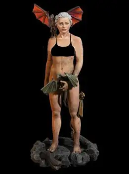 1/32 54mm Dragon Lady sieviete karavīrs rotaļlietas Sveķu Modelis Miniatūrā Komplekts unassembly Unpainted