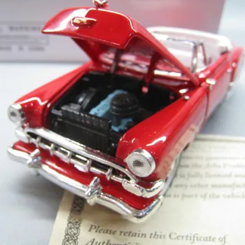 1/32 Mēroga simulācijas Lējumiem metālu sakausējumu vintage 1954 chevy Bel Air transportlīdzekļa automašīnas modelis Bērniem, rotaļlietas, Parādīt bērniem, dāvanu Kolekcijas