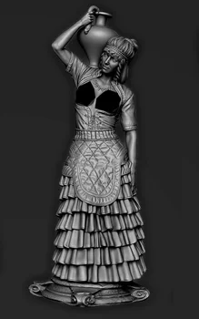 1/32 seno sieviete warrior stāvēt Sveķu attēls Modelis komplekti, Miniatūras gk Unassembly Unpainted