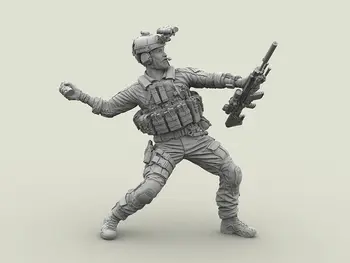 1/35 mūsdienu moderno stand karavīrs rotaļlietas Sveķu Modelis Miniatūrā Komplekts unassembly Unpainted