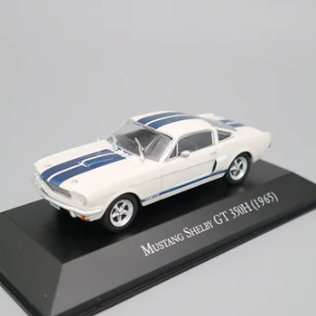 1:43 Mēroga Mustang Shelby GT 350H 1965 Automašīnām Lējumiem Sakausējuma Zēnu Rotaļlietu Modeļi Limited Edition Kolekcijas Suvenīru Balts Parādīt