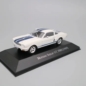 1:43 Mēroga Mustang Shelby GT 350H 1965 Automašīnām Lējumiem Sakausējuma Zēnu Rotaļlietu Modeļi Limited Edition Kolekcijas Suvenīru Balts Parādīt