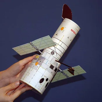 1:48 Habla Kosmosa Teleskopu 3D Papīra Paraugs DIY Studentu Zinātnes Puzzle Rokasgrāmata 3D Virtuālo Aviācijas Modelis