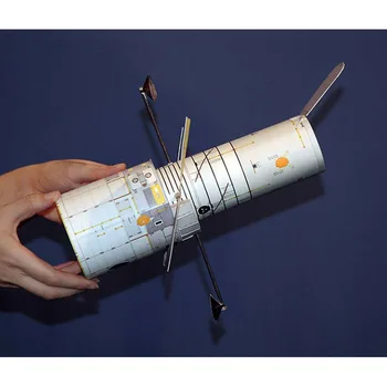 1:48 Habla Kosmosa Teleskopu 3D Papīra Paraugs DIY Studentu Zinātnes Puzzle Rokasgrāmata 3D Virtuālo Aviācijas Modelis