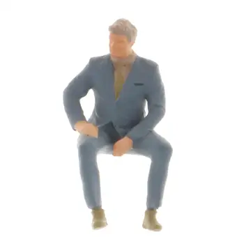 1:64 Mērogā Modelis Mini Sēdus Stāvoklī Attēls PVC Cilvēki, Celtniecības Smiltis, Galda Dekorācijas Diorāma Modeli