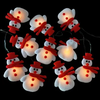 1.65 M 10LED Sniegavīrs, Ziemassvētku Eglīte LED Gaismas Stīgu Vainags Ziemassvētku Rotājumi Mājās Ziemassvētku Rotājumi Navidad Jauno Gadu