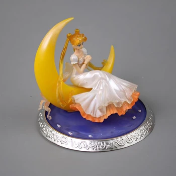 1 Gab. Karikatūra Anime Sailor Moon Meitenes Sēdvietu PVC Darbības Rādītāji Kolekciju Modelis Rotaļlietas Lelle Bērniem, Meitenēm, Dāvanas