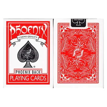 1 Klāja Phoenix, Spēlē Kārtis, Sarkanā Vai Zilā Phoenix Atpakaļ Standarta Pokera Kartes Haizivs Burvju Butaforijas