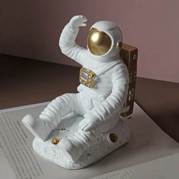 1 Pāri Astronautu Bookend Grāmatu Stends Mācību Telpa, Apdare, Rotājumi Office Displeja Radošo Mājsaimniecības Piederumu, Mājas Apdare