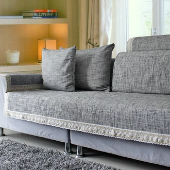 1 X Svītrains Drukāt Kokvilnas/Poliestera Dīvāns Segtu Eiropas Stila Dīvāns Slipcover Izturīgs Dīvāna Sēdekļa Vāks Dzīvojamā Istaba Dekori