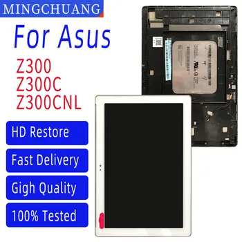 10.1 Collas Asus ZenPad 10 Z300 Z300C P00C P023 Z300M Zaļā Savienotāji Z300CNL P01T LCD Displejs, Touch Screen Digitizer Rāmis