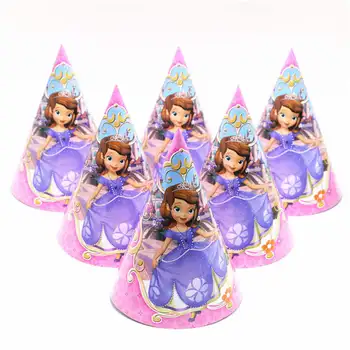 10 Cilvēki Izmanto Princess Sofia Tēma 83 gab Multfilmas Happy Birthday Party Rozā Papīra Cup Plate Autiņu un Vienreiz lietojamo Trauku Komplekti