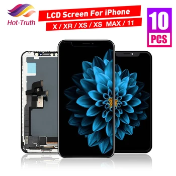 10 Gab./Daudz LCDFor iPhone X XR XS MAX 11 Pro max SE 