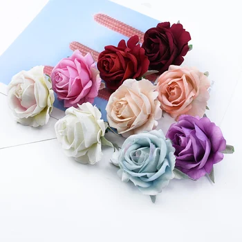 10 Gabali, 6cm rožu vadītājs mākslīgie ziedi home decoration accessories scrapbooking konfekšu kaste broša kāzas, kāzu aksesuāri