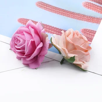 10 Gabali, 6cm rožu vadītājs mākslīgie ziedi home decoration accessories scrapbooking konfekšu kaste broša kāzas, kāzu aksesuāri