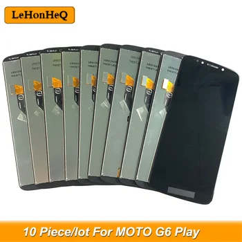 10 Gabals/partija, LCD Motorola Moto G6 Spēlēt LCD Displejs, Touch Screen Digitizer Montāža Moto G6 Spēlēt XT1922 Displejs