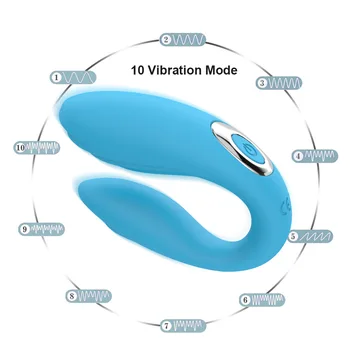 10 Ātrumiem Vibrators Tūpļa, Maksts Masieris Stimulē Klitoru Ar Bezvadu Tālvadības U Veida Vibrators Seksa Rotaļlietas Sievietēm Atpūsties