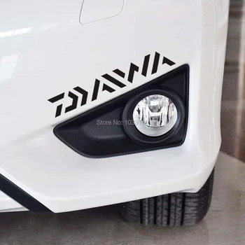 100 x Car Styling Smieklīgi Dekoratīvas Vinila Uzlīmes Ķermeņa PVC Griešanai Uzlīmes, Auto Piederumi Daiwa Zvejas Stils