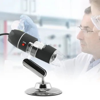 1000X 8 LED Digitālo Mikroskopu, USB Endoskopu Kameras LED Mikroskopu, Metāla Bāzes Portatīvo Rokas Endoskopu Pārbaudes