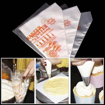 100GAB DIY Apdare Konditorejas Maisiņi Vienreizlietojami Plastmasas Kūka Apdare Somas Apledojuma Karamele Kūka Krēms Maiss Cepšanas Piederumi