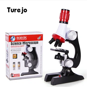 100X-400X-1200X Mikroskopu Komplekts Lab LED Mājas, Skolas, Zinātnes, Izglītības Rotaļlieta, Dāvanu Rafinēta Bioloģiskais Mikroskops Bērniem Bērniem