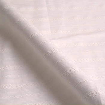 100cm*140cm Baltās Svītras Kokvilnas Žakarda Materiāla Kleita Krekli, Auduma, Kokvilnas Eleganta