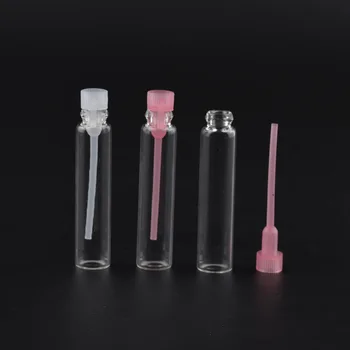 100gab 1/2/3ml Stikla Flakoniem Mazo Tukšs Laboratorijas Pudeles Smaržas Šķidrums, Eļļas, Smaržas, 2 ML Stikla Mēģenē Izmēģinājuma Paraugu Testa Pudele