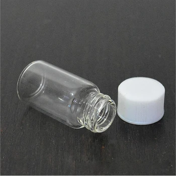 100gab 3/5ml Brūna, Caurspīdīga Stikla Pudele ar Vāciņu Ēteriskās Eļļas Pudeli Smaržas Paraugu Pudele Laboratorijas Paraugu Pudeles Caurule