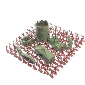 100gab 4cm augstu Karavīrs Modelis Militāro sandbox spēle, Plastmasas Rotaļlieta Kareivis Armija Vīriešiem Skaitļi Par Bērnu rotaļu lelles dāvanu
