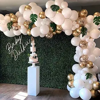 100gab Balonu Puse Baloni Vainags Arch Dzimšanas dienas svinības Fona Baloni Sloksnes Ķēdes, Kāzu dekori