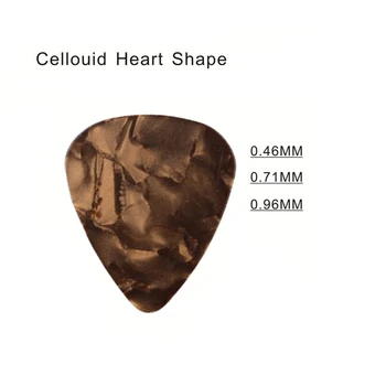 100gab Cellouid Akustisko Electric Bass Gutiar izvēlēties plektrs guitarra mūzikas instrumentu 0.46 mm/0.71 mm/0.96 mm Ģitāru izvēlēties
