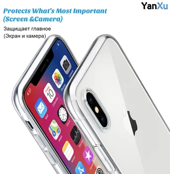 100gab Ultra-plāns Caurspīdīgs Mīksto TPU Case For iPhone 12 Mini 11 Pro Max SE2 XS XR MAX X 8 7 6 Plus 5S Triecienizturīgs Aizmugurējo Vāciņu