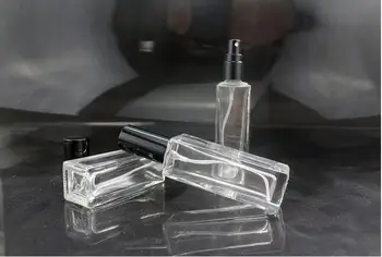 100pcs/daudz 20ml Tukšas Smaržu Pudelītes, Pulverizators Spray Stikla Uzpildāmas Pudeles Smaržu Izsmidzināšanas Gadījumā &Ceļotājs Metāla Aerosola Izsmidzinātājiem