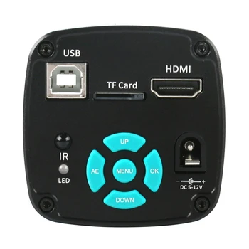 1080P 2K 48MP 38MP HDMI USB Rūpniecības Tālummaiņas 180X 300X Video Mikroskopa Kamera, Darba Sistēmu, Lai nodrošinātu Precīzu PCB Skatīties Tālrunis Lodēšanu
