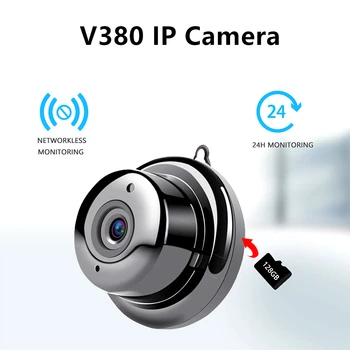 1080P IP Kameras Mini WiFi drošības Kameru Mājas Drošības Kameru video Novērošanas Nakts Redzamības Kustības Atklāt Baby Monitor V380