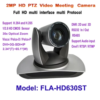 1080p 60fps 30X Optiskā Tālummaiņa PTZ 1080p tālsatiksmes Video Konferences IP DVI 3G-SDI PTZ Kameras