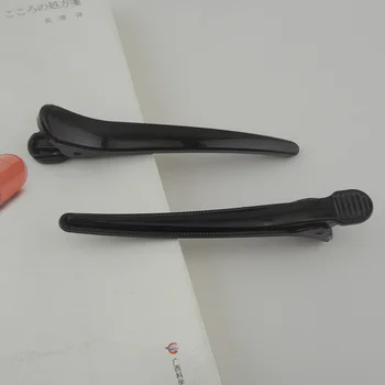 10PCS 12.0 cm melnas plastmasas aligators klipu lielu matadatas, lai mazgā seju lielās sānu matu spraudes, lai salons frizūras