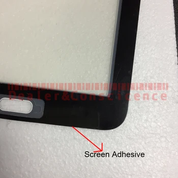 10PCS Pārbaudīta Samsung Galaxy Tab 3 V 7.0 T116 T113 SM-T113 T116 T116NQ T116BU T116NY Digitizer Touch Screen Stikla Panelis+Līme