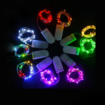 10Pcs 1M 2M 3M 5M Vara Stieples LED String gaismas Svētku apgaismojums Pasaku Vainags Ziemassvētku Eglīte Kāzu Puse, Apdares Lampas