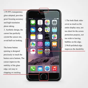 10Pcs Rūdīts Stikls iPhone 7 8 6 6s 5 5S SE 2020. gadam sprādziendrošas ekrāna aizsargs Filmu iphone X XR XS Max 11 Pro Max