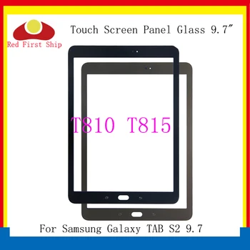 10Pcs/daudz Par Samsung Galaxy TAB S2 9.7 T810 T815 Touch Screen Panelis Stikla Lēcu SM-T810 SM-T815 LCD Priekšējo Ārējo Nomaiņa
