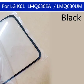 10Pcs\daudz Touchscreen Par LG K61 LCD Priekšā Touch Screen Ārējais Stikls Objektīvs LMQ630EA LMQ630UM Priekšējā Paneļa Nomaiņa