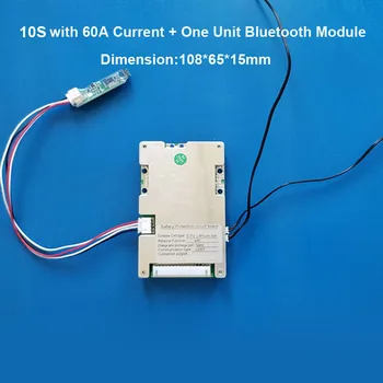 10S 36V Litija jonu Akumulators Smart Bluetooth BMS ar 20A 30A 40A vai 60A pastāvīga darba strāva uz elektrisko velosipēdu akumulatora BMS 42