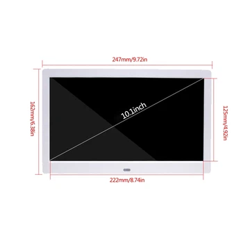 10inch Augstas Izšķirtspējas 1024x600 LCD Digitālais Foto Rāmis Elektronisko Albuma Attēlu