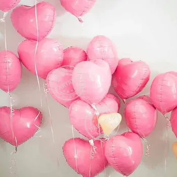 10pcs 18inch 45cm tīra sirds alumīnija folijas baloniem hēlijs globos kāzu laulības, dzimšanas dienas svinības dekoru Valentīna Dienas piegādes