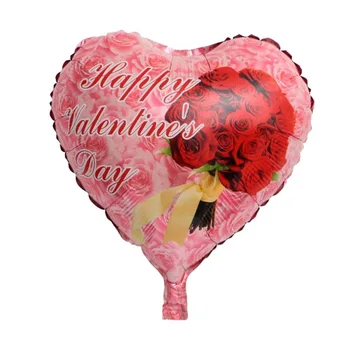 10pcs 18inch Laimīgs Valentīna Sirds Formas Alumīnija Folija Baloni Dekorēšana Jubileju Valentīna diena Kāzu Dekori