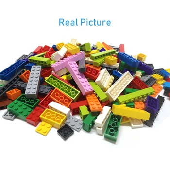10pcs DIY Celtniecības Bloki Plānas Skaitļi Ķieģeļi 8x8 Punkti 12Color Izglītības Creative Izmērs ir Saderīgs Ar lego Rotaļlietas Bērniem